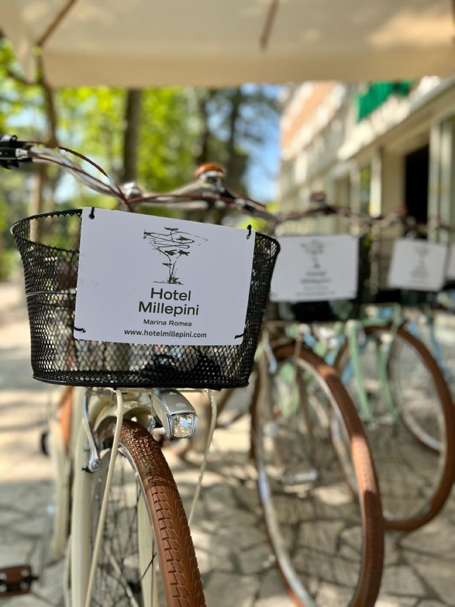 Hotel Millepini bicycles for guests